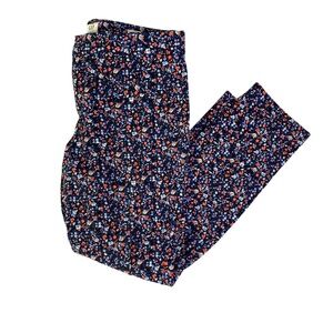 Gap Signature Skinny Ankle Stretch Jeans Orange/Blue Floral Size 2